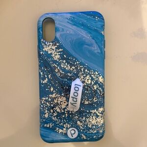 Loopy Case Marble Blue Phone Cover